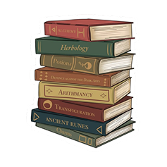 Decorative stack of books